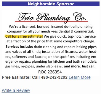 Tria Plumbing Co. Image